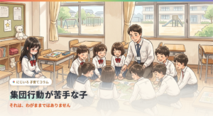 集団行動が苦手な子