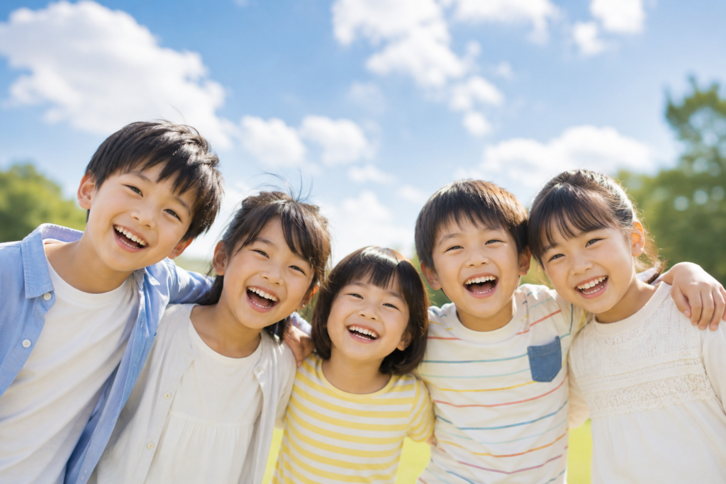 笑顔で過ごす子どもたち