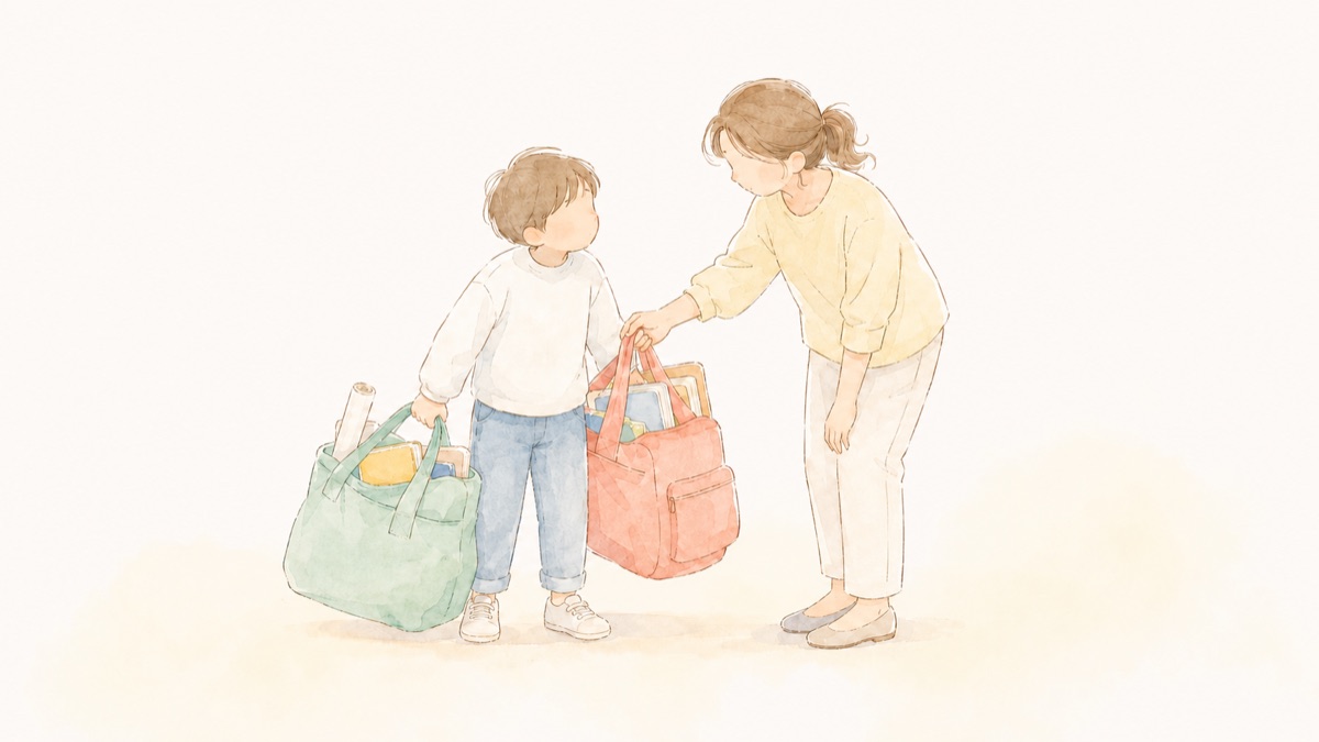 Wスクールで大切なこと｜荷物を減らして負担を分散する