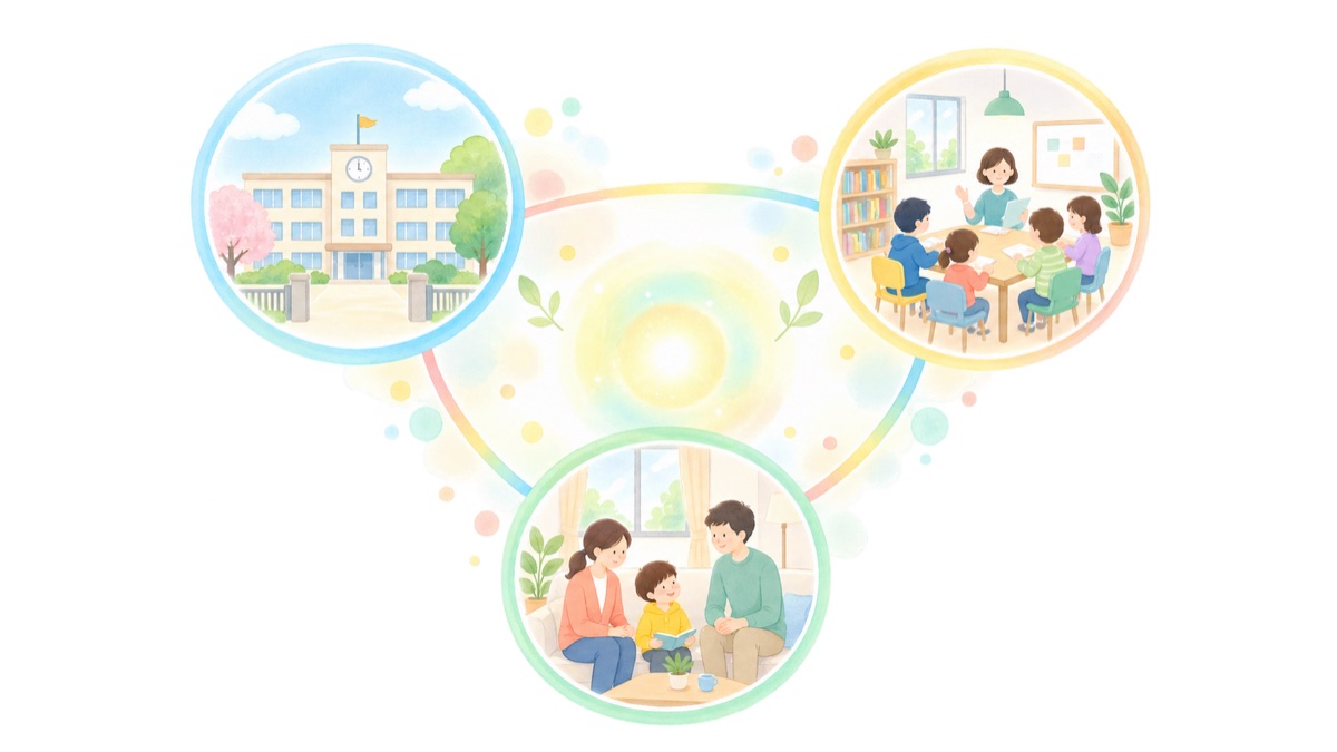 Wスクールの出席扱い｜学校・フリースクール・家庭の三者連携