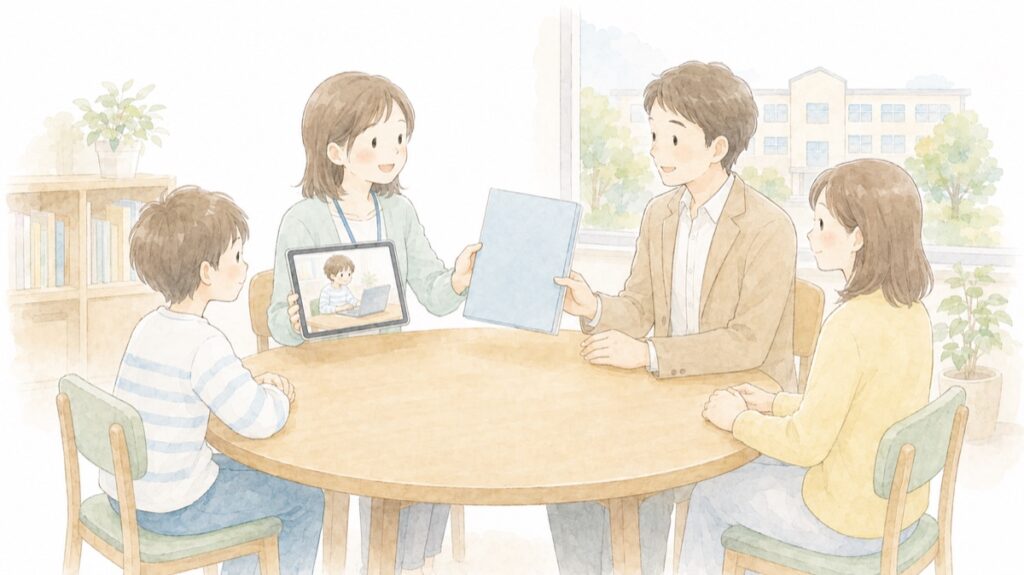 Wスクールの相談｜担任と保護者が学習の様子を共有する面談