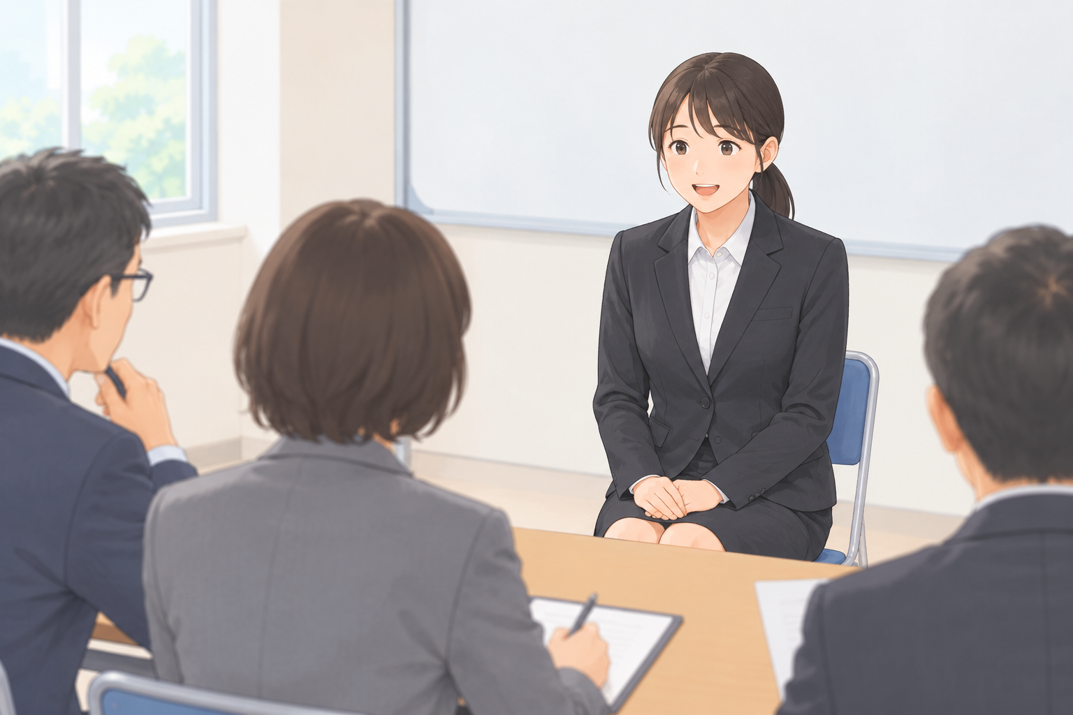フリースクールの教室内観、学習スペース