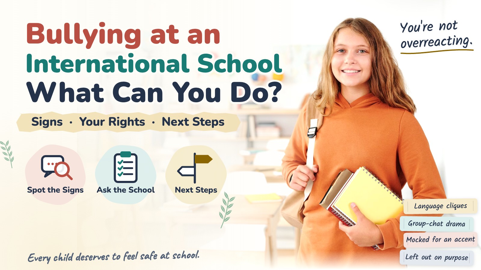 Bullying at an international school: what can you do?