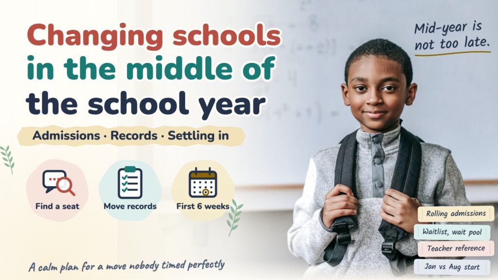 Changing schools in the middle of the school year