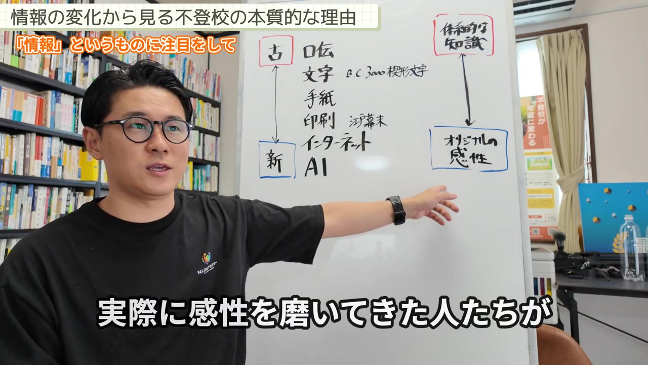AI時代に感性とオリジナリティが重要だと説明する星野達郎さん