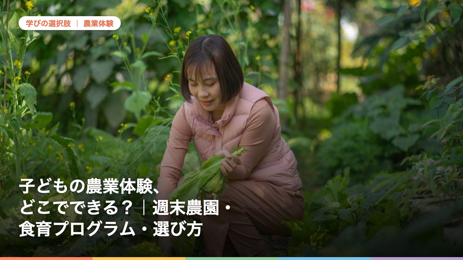 子どもの農業体験、どこでできる？｜週末農園・食育プログラム・選び方