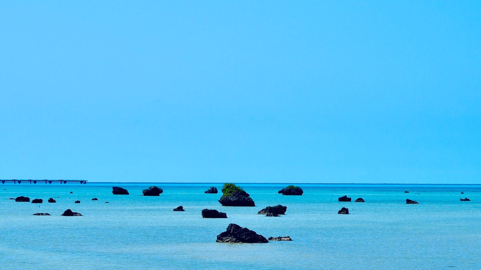 沖縄の透きとおった海