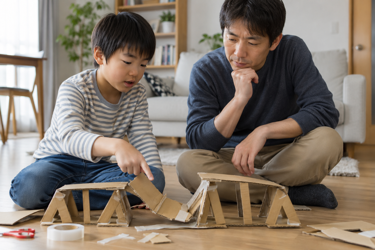 うまくいかなかったときは、まず本人の気持ちを聞く。（AI生成の写真イメージ）