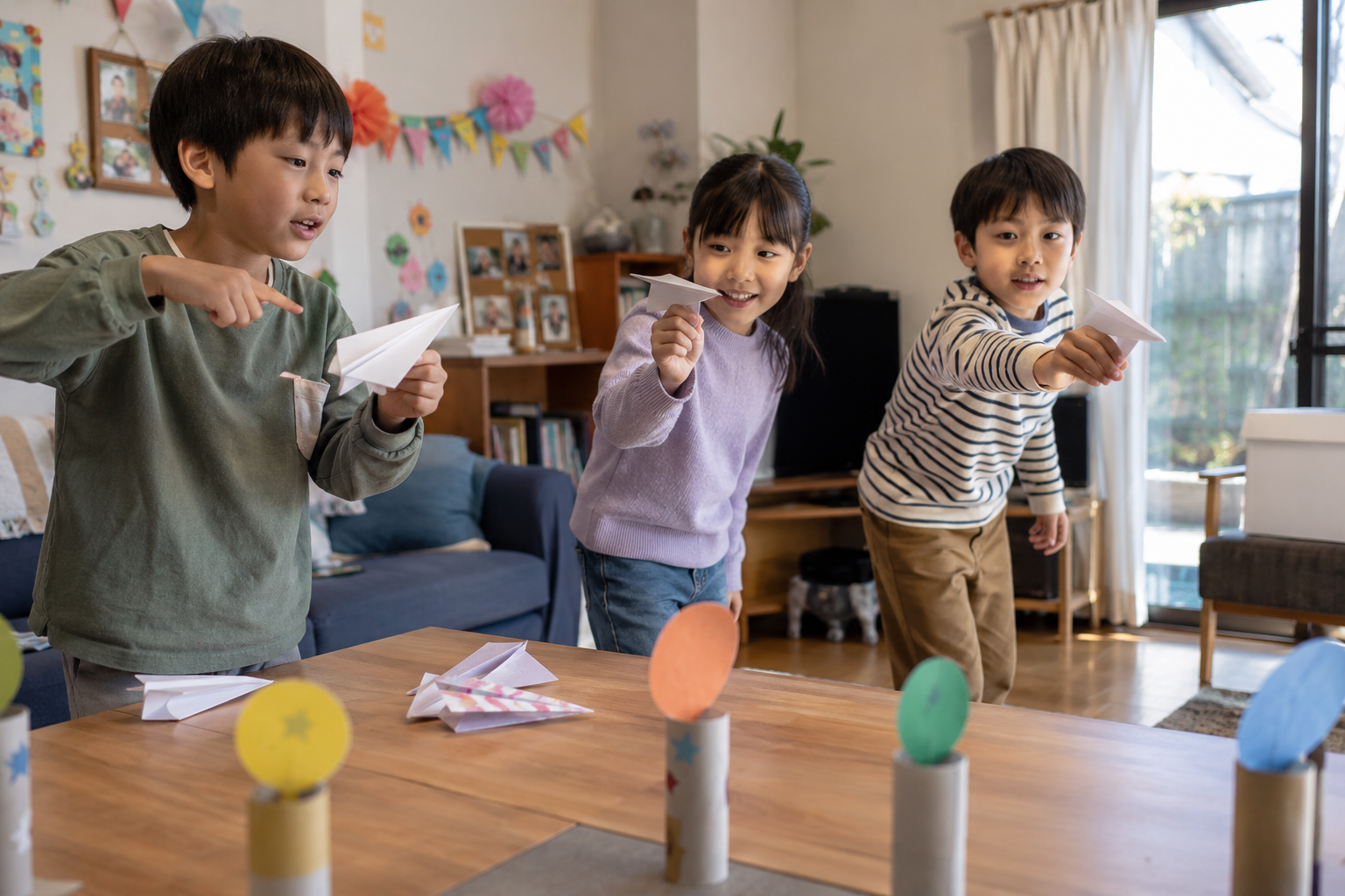 本番の前に、遊び方が伝わるかを試してみる。（AI生成の写真イメージ）
