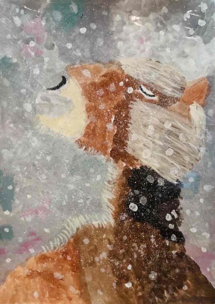 NIJINアカデミー青森十和田校で描かれた動物の絵