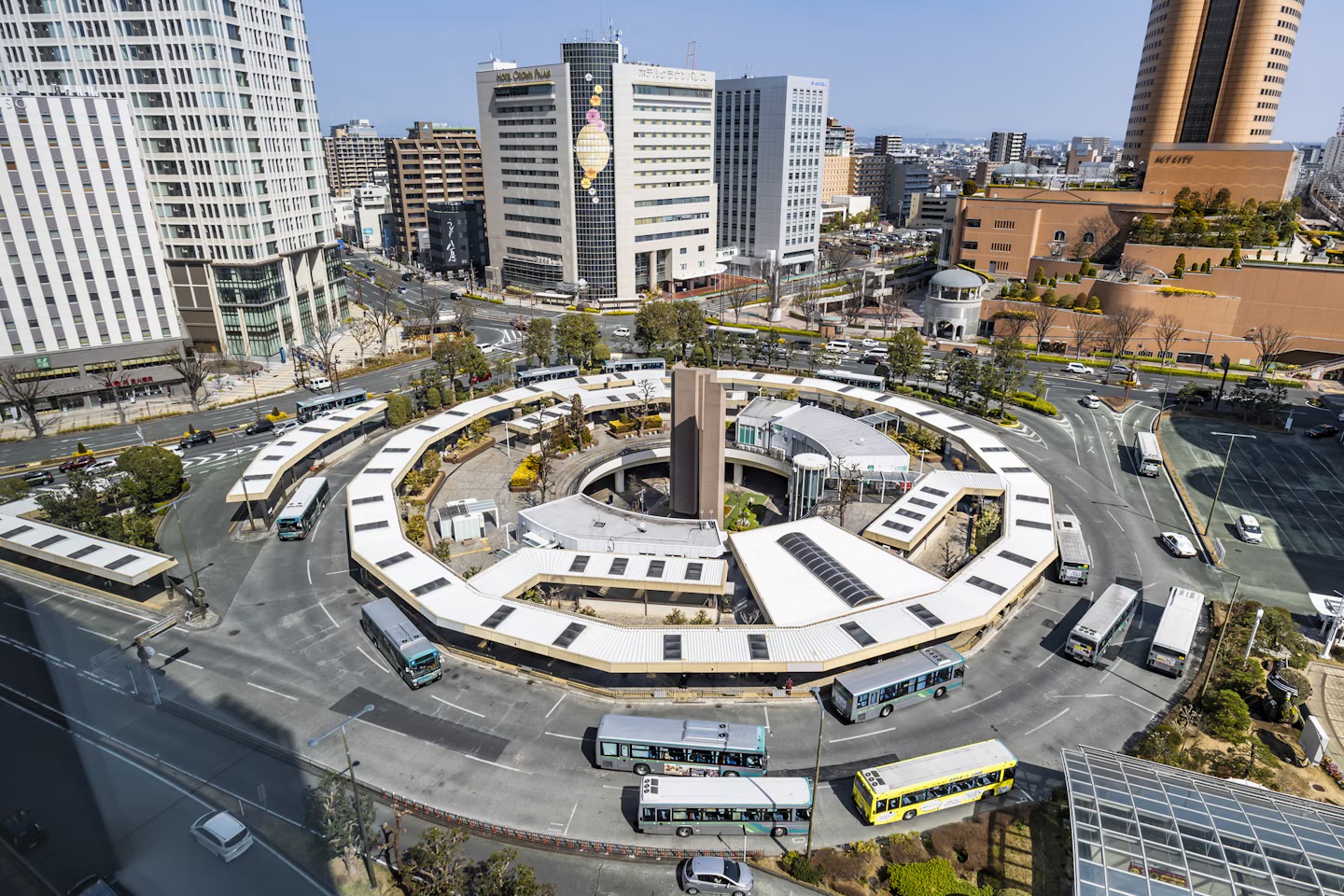 浜松駅の駅前風景