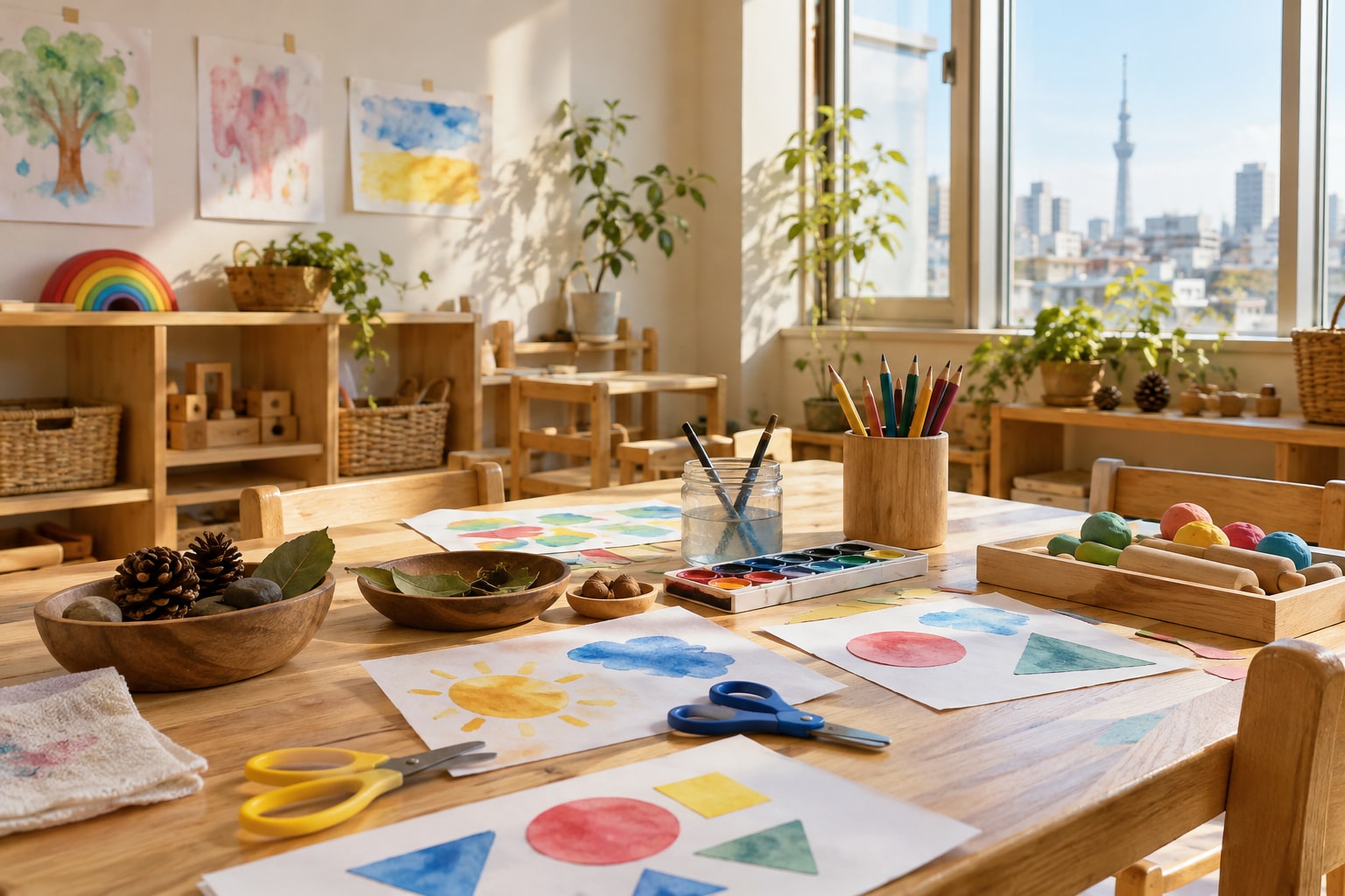 先生と子どもたちが絵本を囲む学びのイメージ