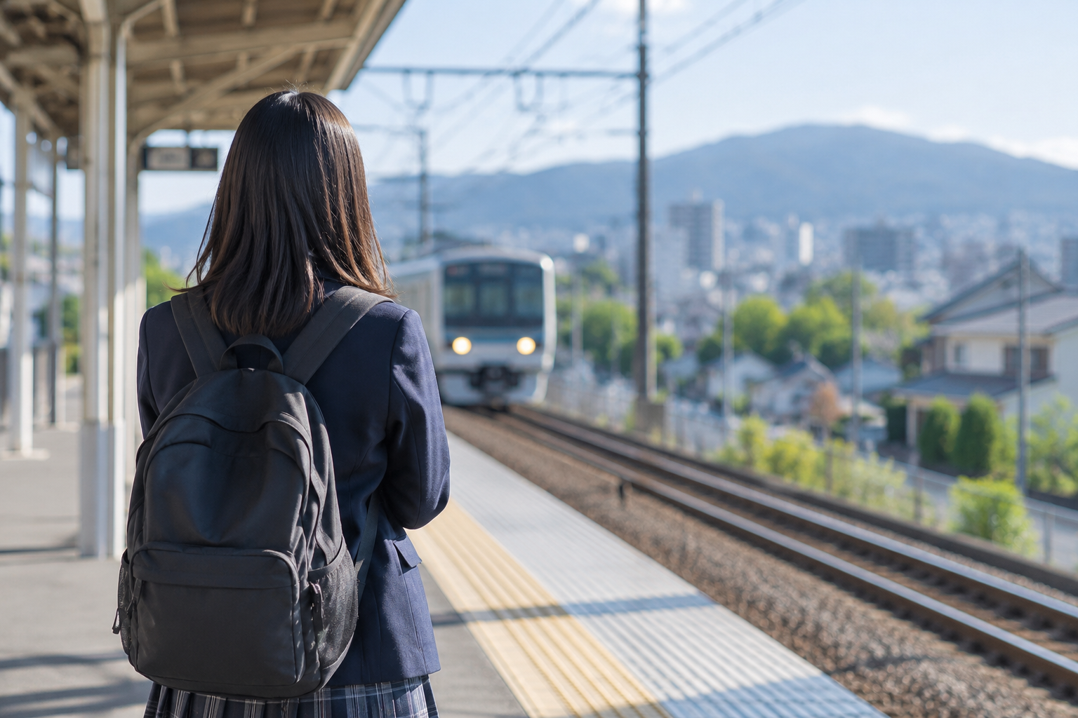 通学経路を考える高校生のイメージ写真