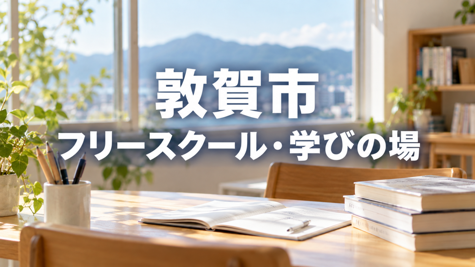 敦賀市から通えるフリースクール・学びの場を紹介する記事用サムネイル（実在の施設・人物ではありません）
