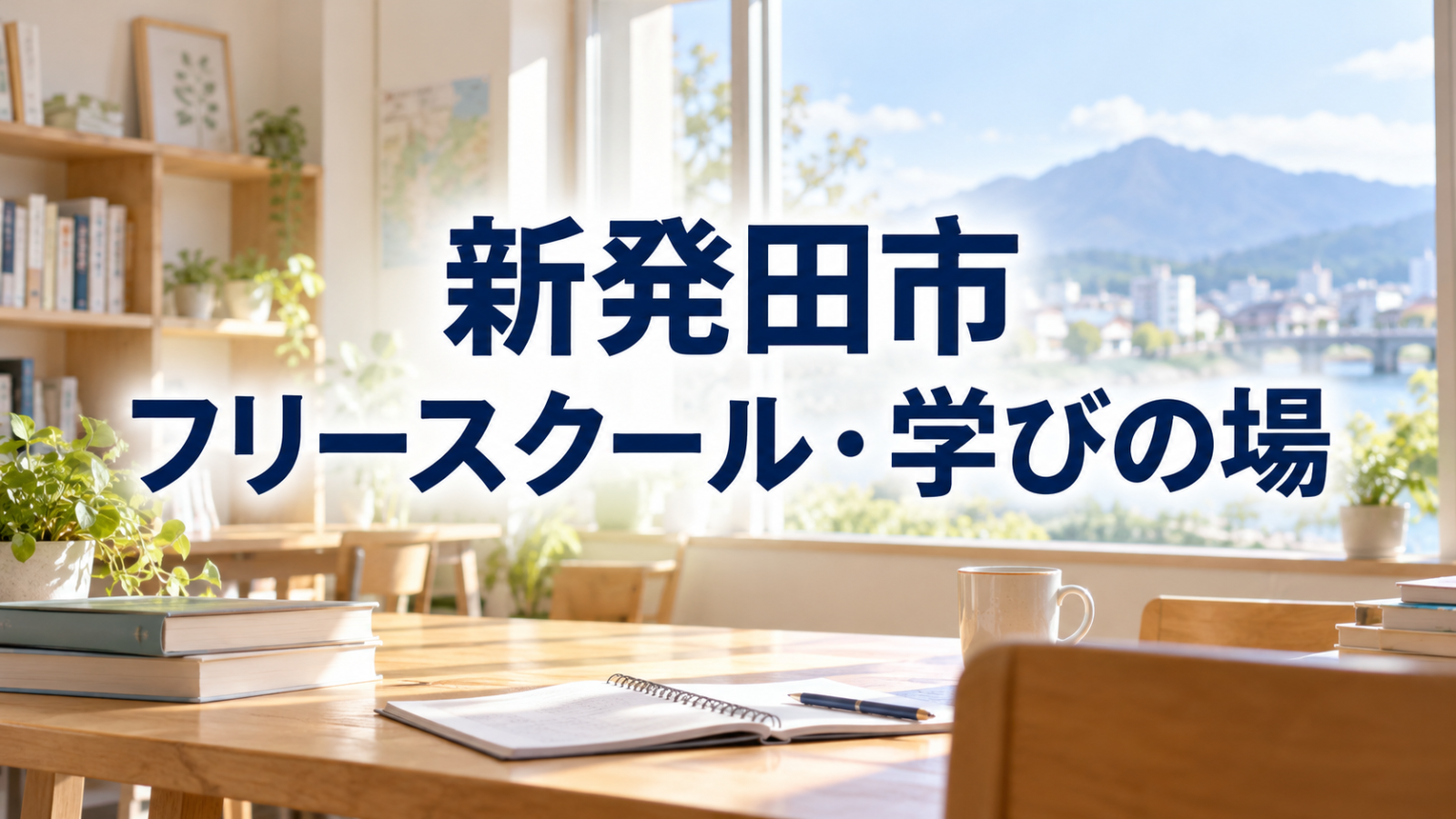 新発田市から通えるフリースクール・学びの場を紹介する記事用サムネイル(実在の施設・人物ではありません)