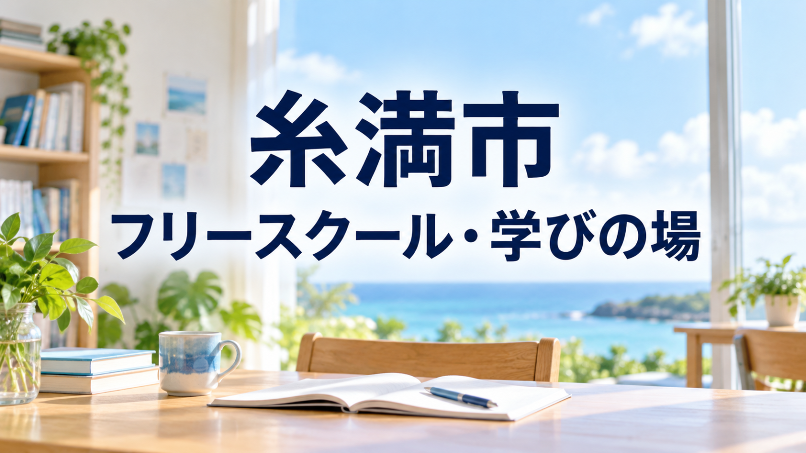 糸満市から通えるフリースクール・学びの場を紹介する記事用サムネイル（実在の施設・人物ではありません）