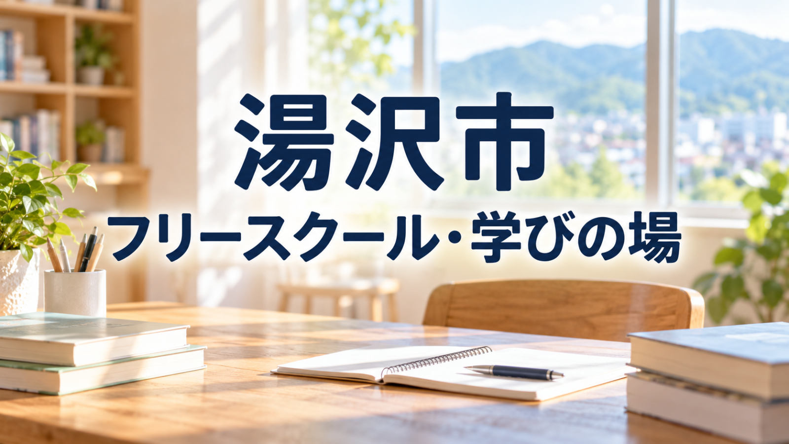 湯沢市から通えるフリースクール記事の文字入りサムネイル(実在の施設・人物ではありません)
