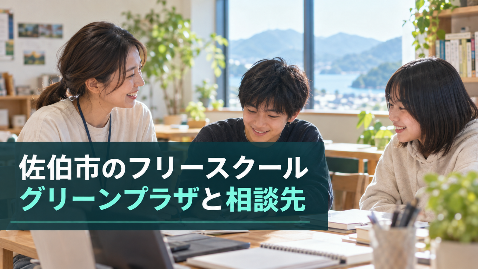 佐伯市のフリースクールを探すための相談先と通い方を示す文字入り記事用ビジュアル