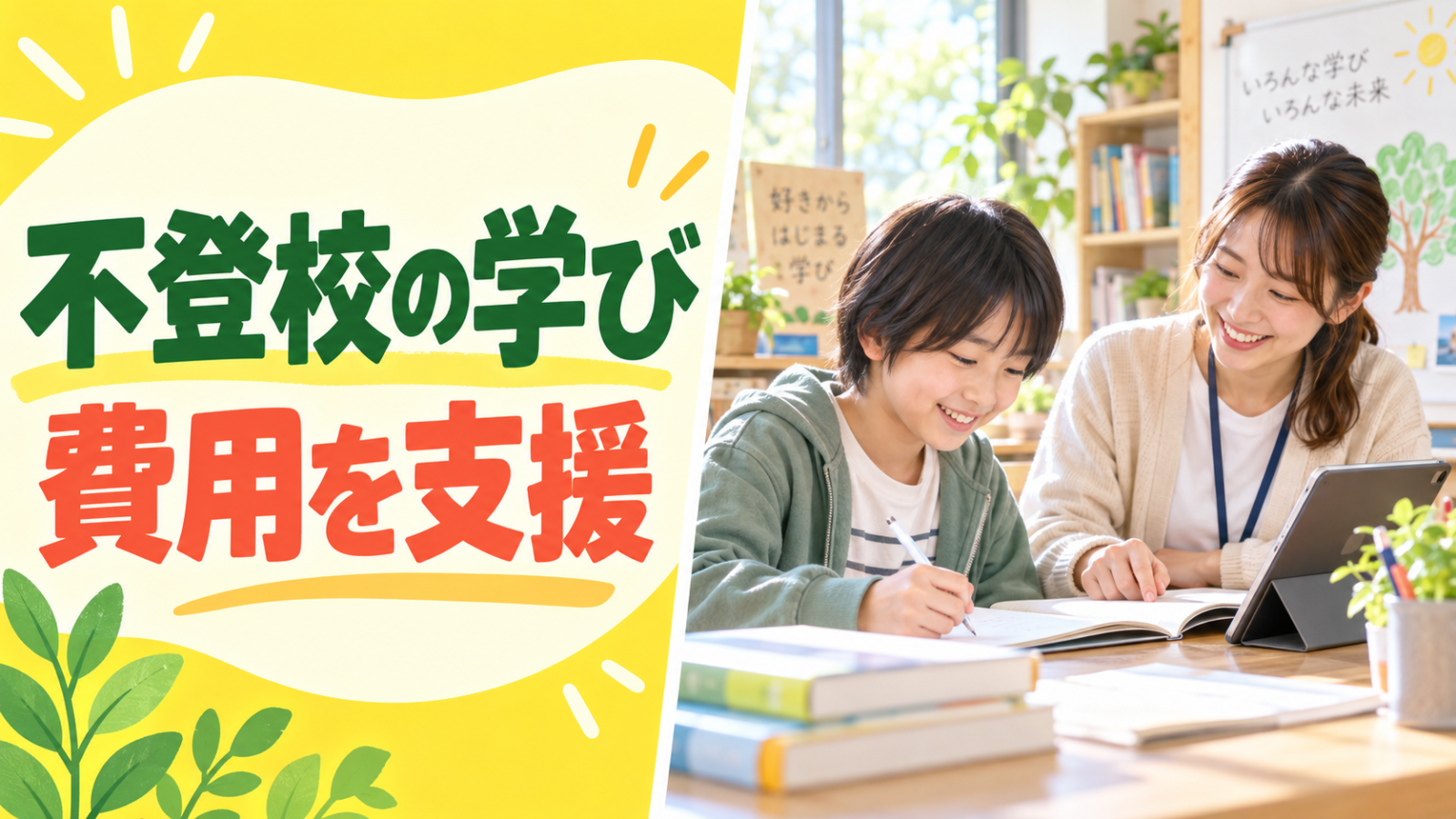 不登校の学び 費用を支援
