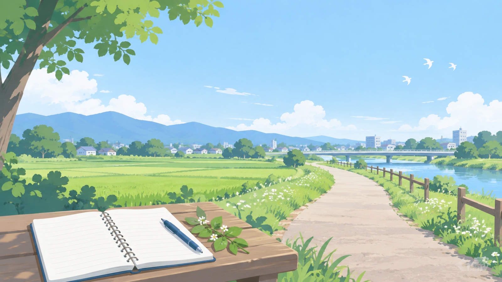 羽生市の学びと居場所を考える記事用イラスト。実在の人物・施設ではありません