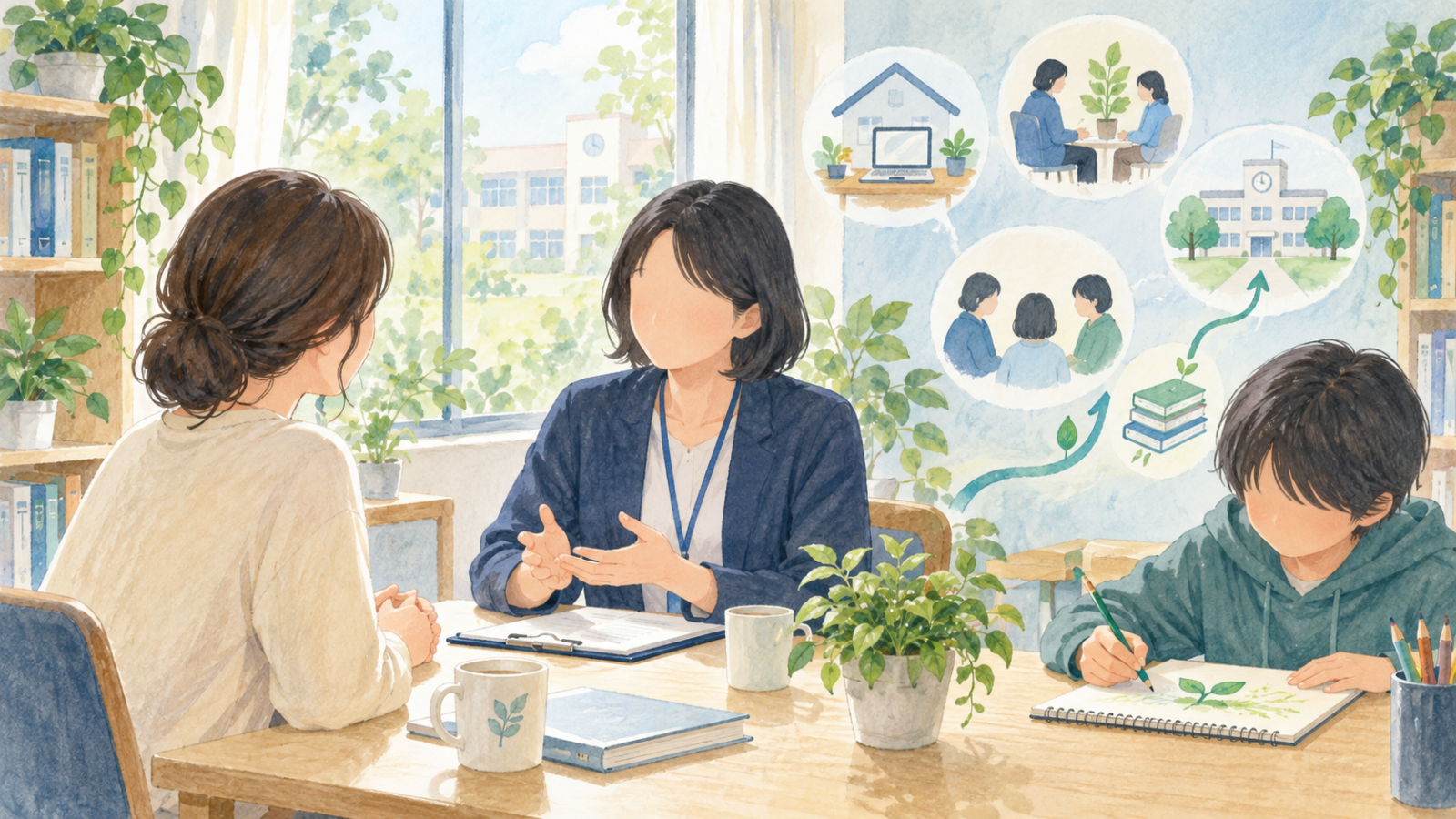 東松山市から通えるフリースクールを紹介する文字入り記事サムネイル