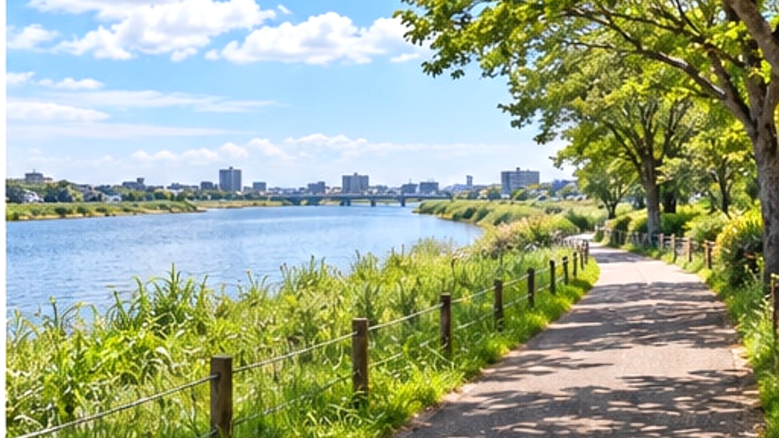 日野市の住宅地と緑をイメージした散策路
