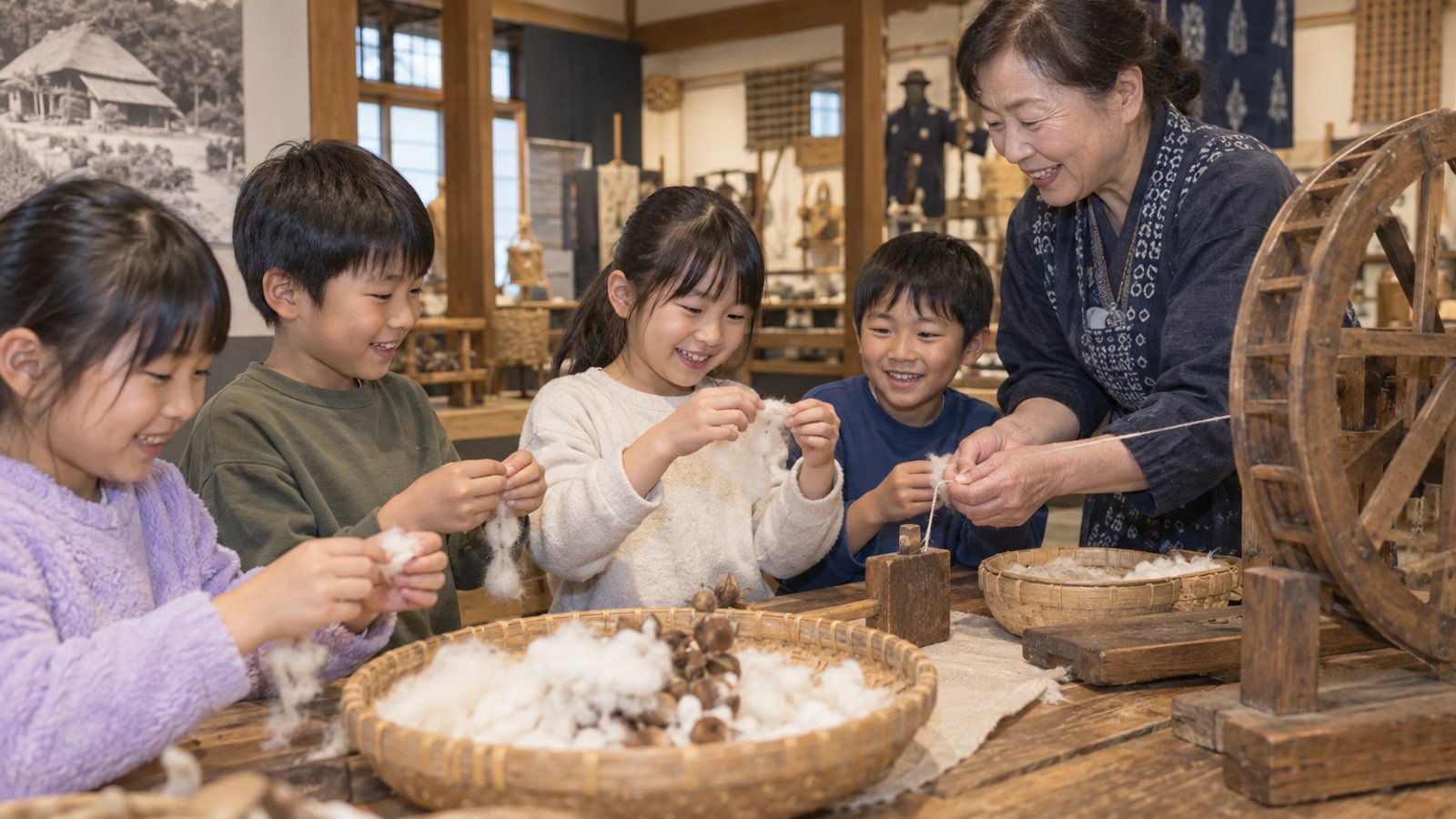 子どものものづくりを表したAI生成イメージ。飯田市内の実在講座・施設・参加者の写真ではありません。