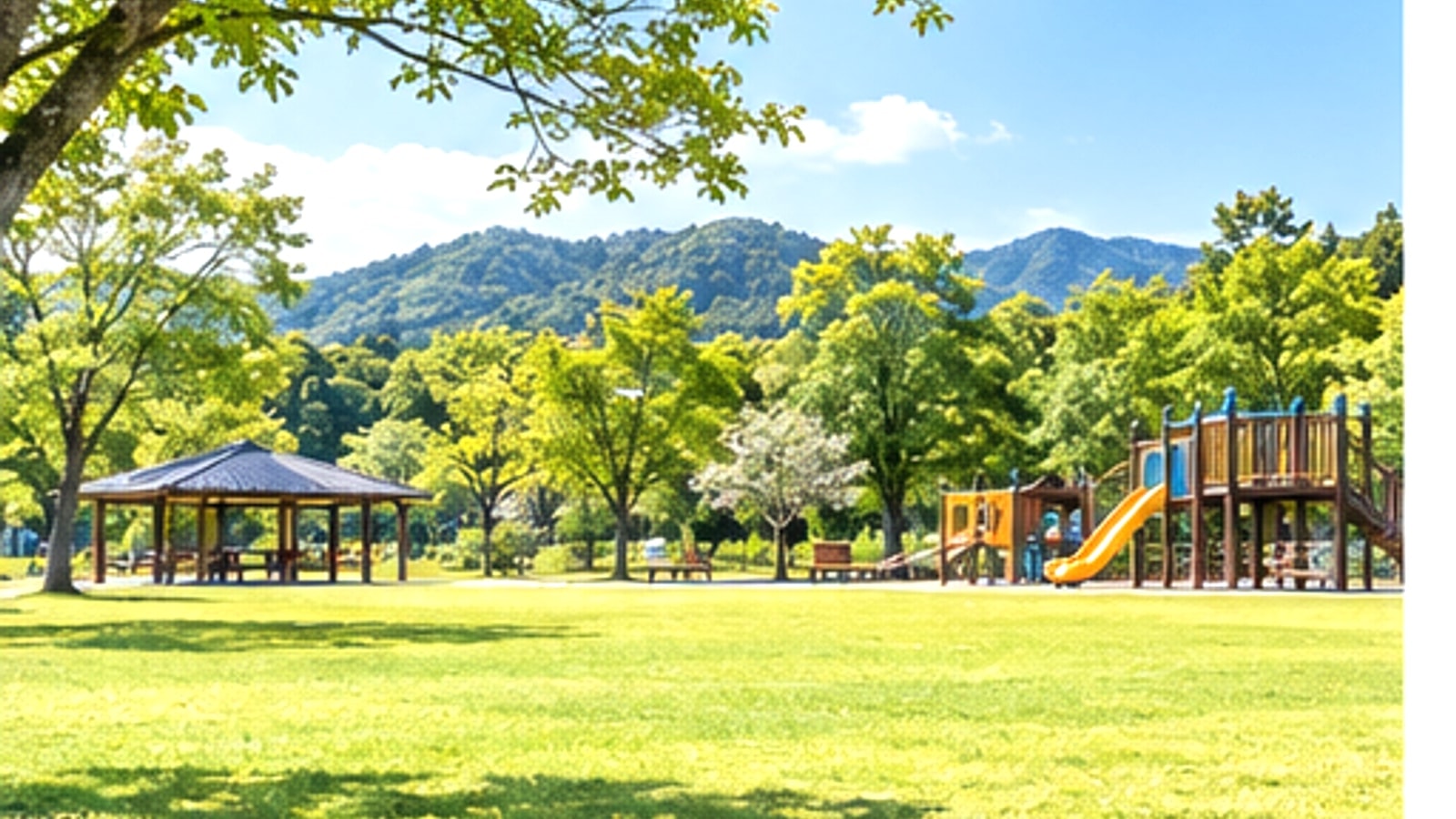 伊勢市の参道や周辺の緑をイメージした景色
