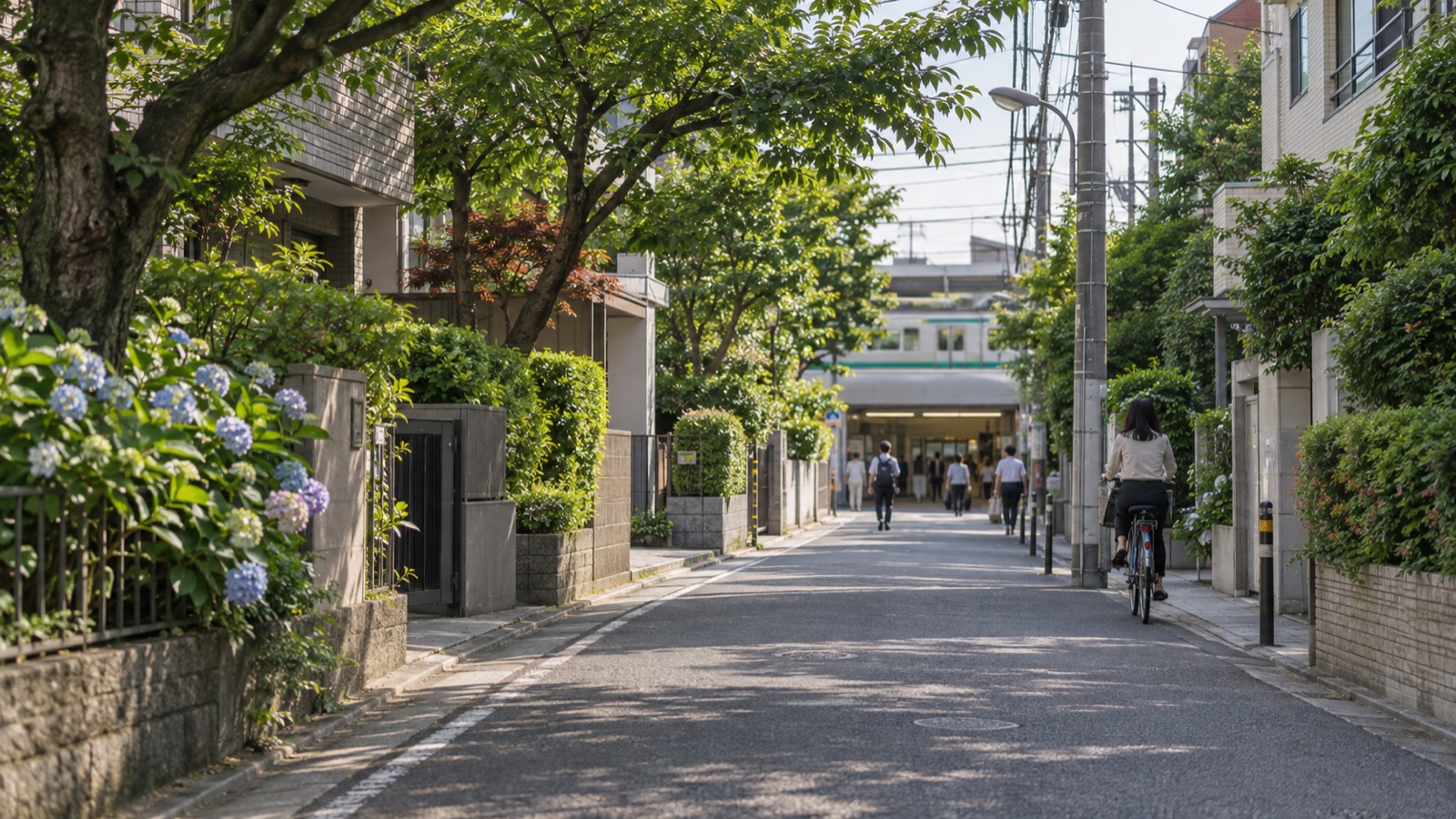 板橋区の駅周辺の住宅街