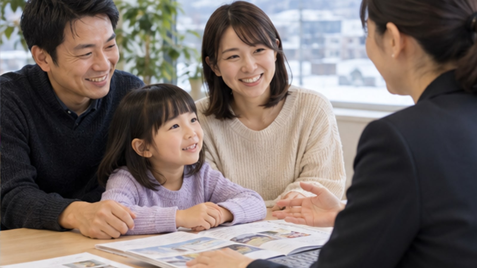 保護者が教育相談をする場面のイメージ