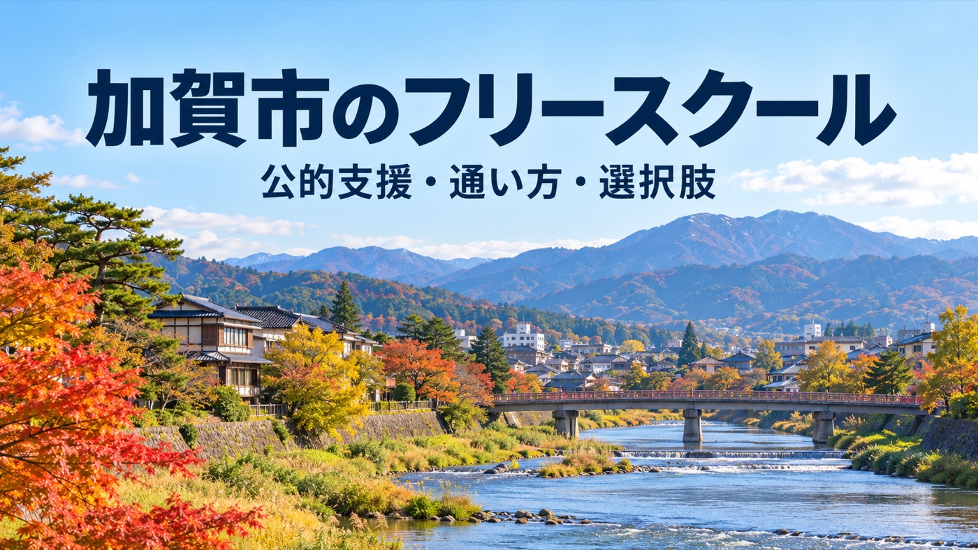 加賀市のフリースクール|公的支援・通い方・選択肢