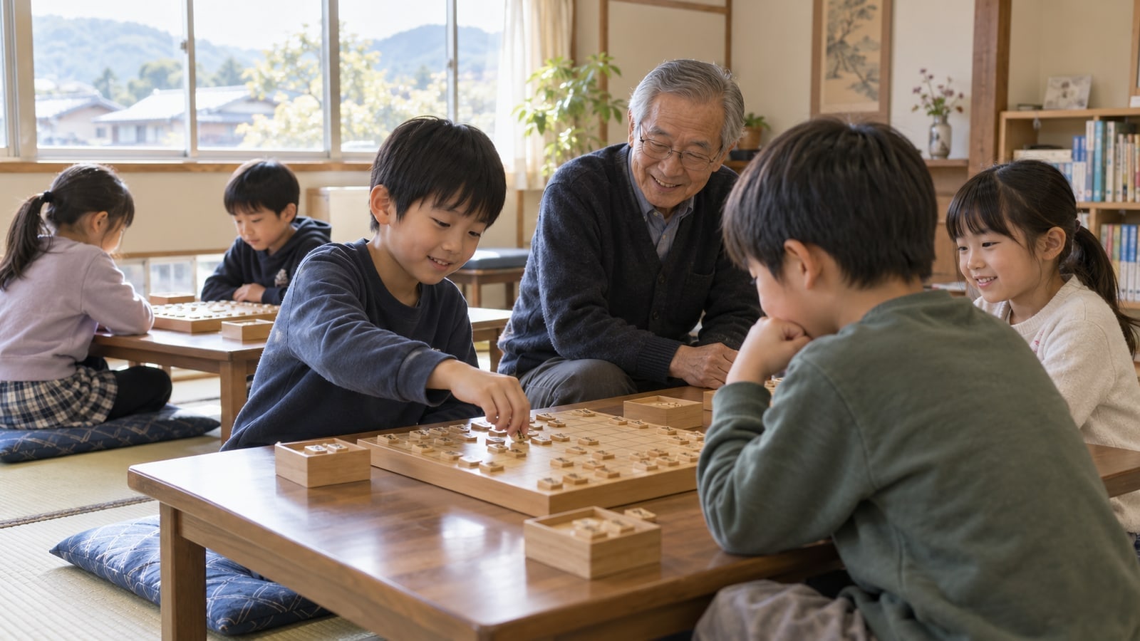 子どもが文化活動に取り組むAI生成イメージ。加茂市の実在教室・参加者ではありません。