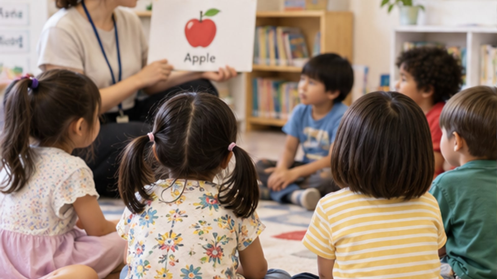 多文化の子どもたちが輪になって学ぶイメージ