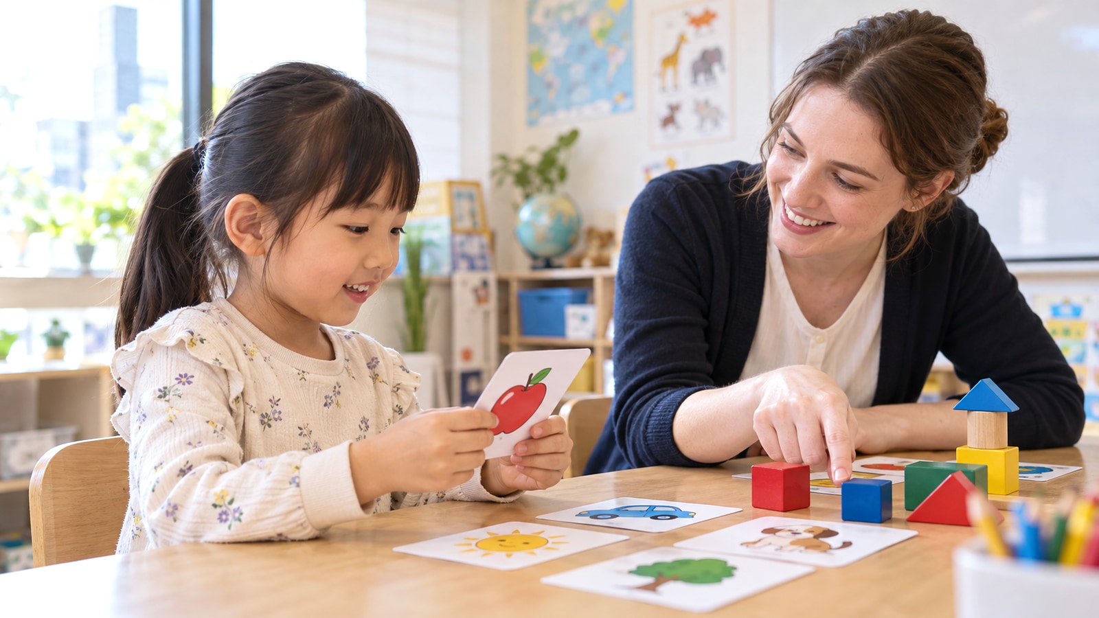 小平市の子ども向け英語クラスをイメージした学習空間