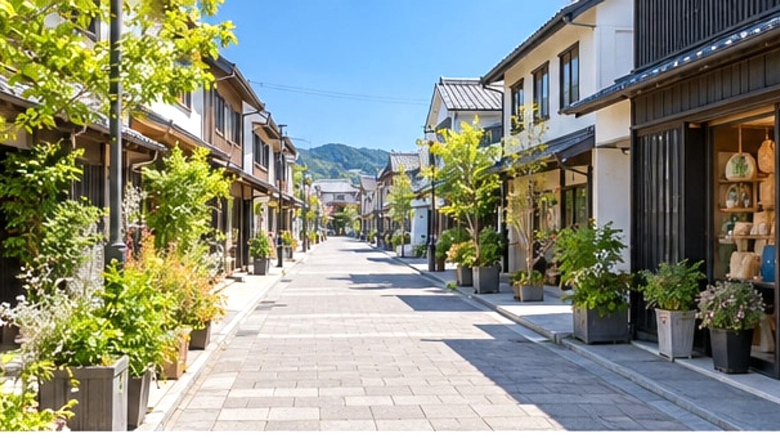 松阪市の緑豊かな公園をイメージした散歩道