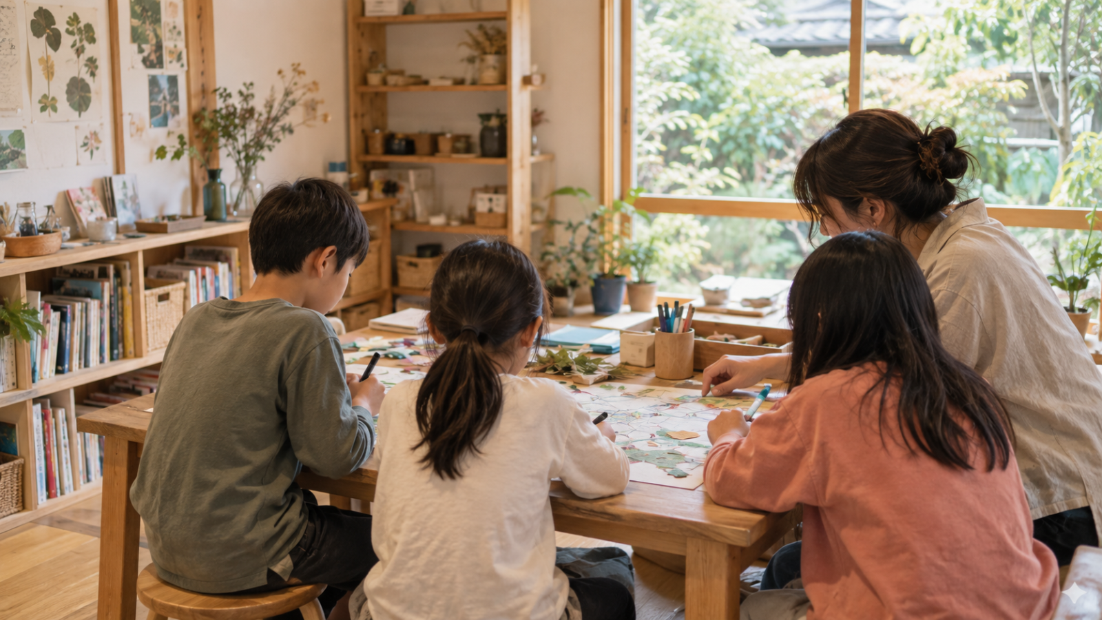 小さな学び場で子どもたちが活動するイメージ写真