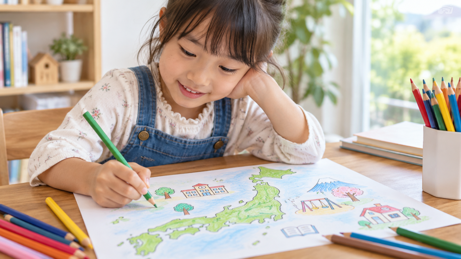 学習カードを使って考える子どものイメージ
