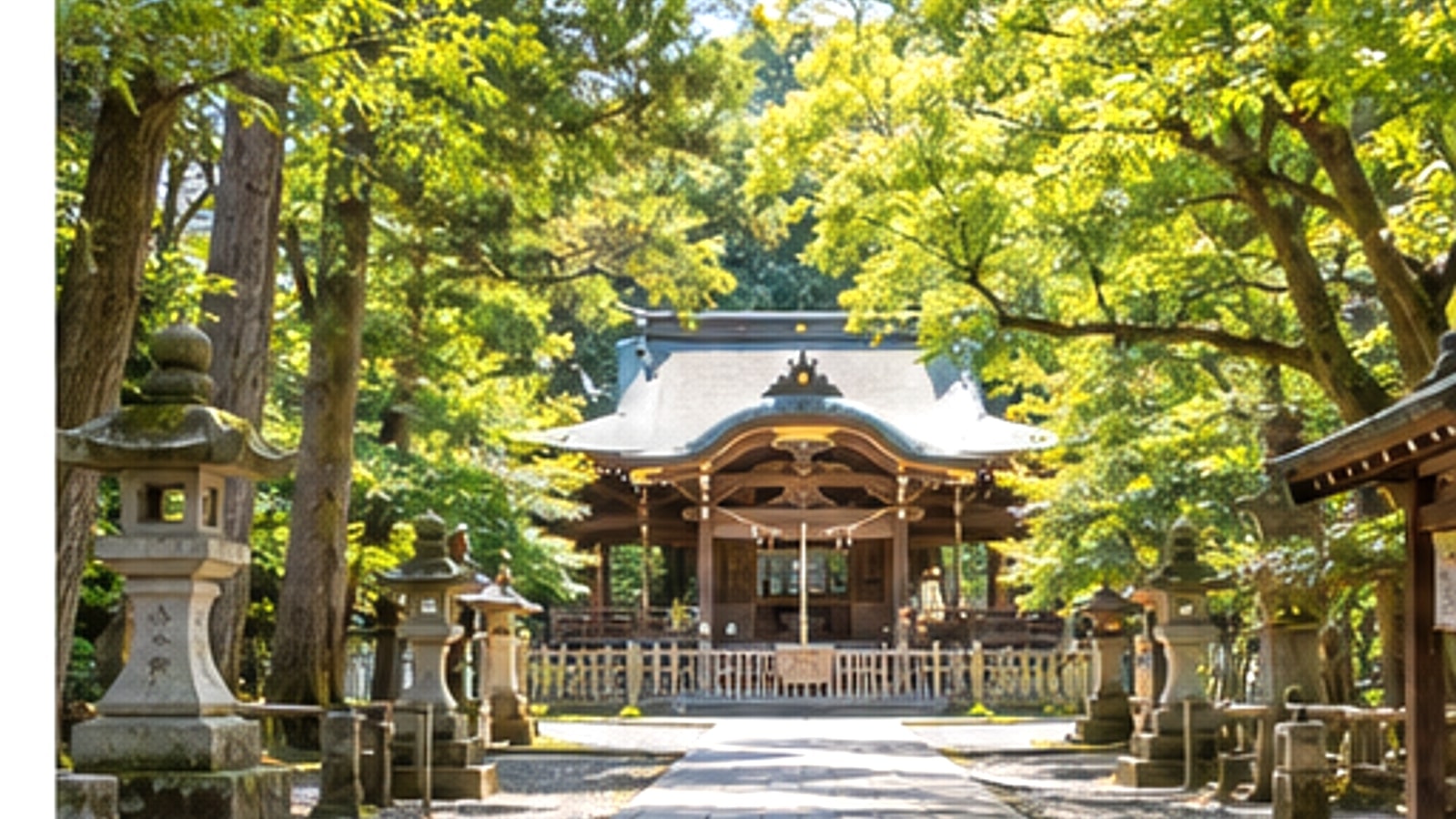 長岡京市の公園や並木をイメージした景色