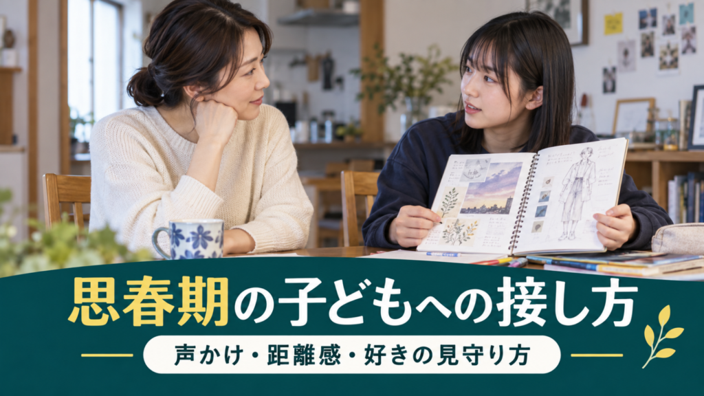 思春期の子どもへの接し方｜親の声かけ・距離感と「好き」を見守る関わり方