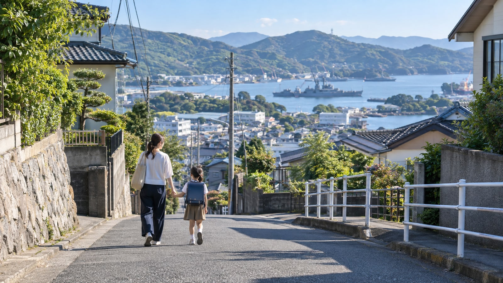 佐世保の明るい保育室で先生と子どもたちが本を読むイメージ