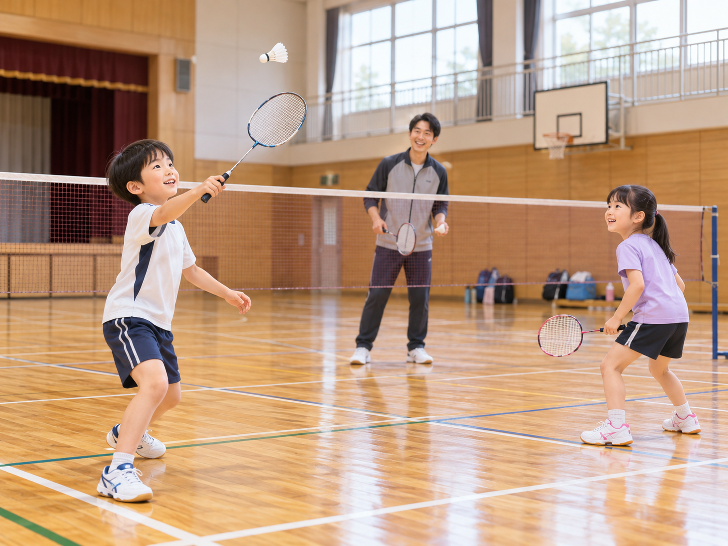 地域のスポーツ活動をイメージした生成イラスト。関市の特定クラブや実際の参加者を撮影した写真ではありません。