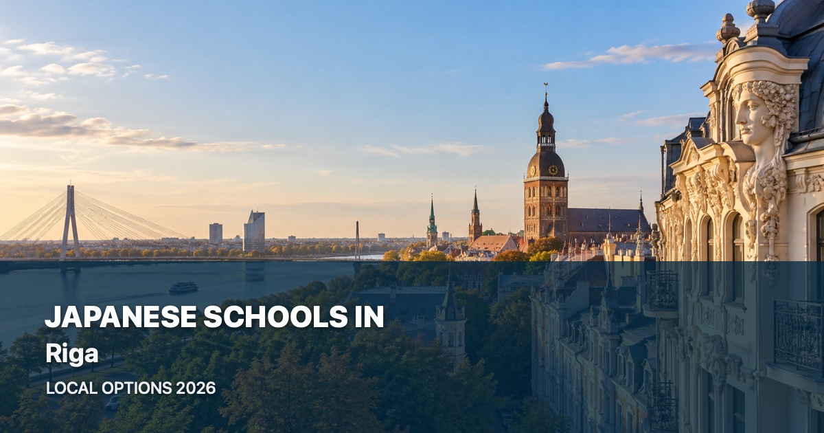 Japanese-language classes and local school options in Riga, 2026 guide thumbnail