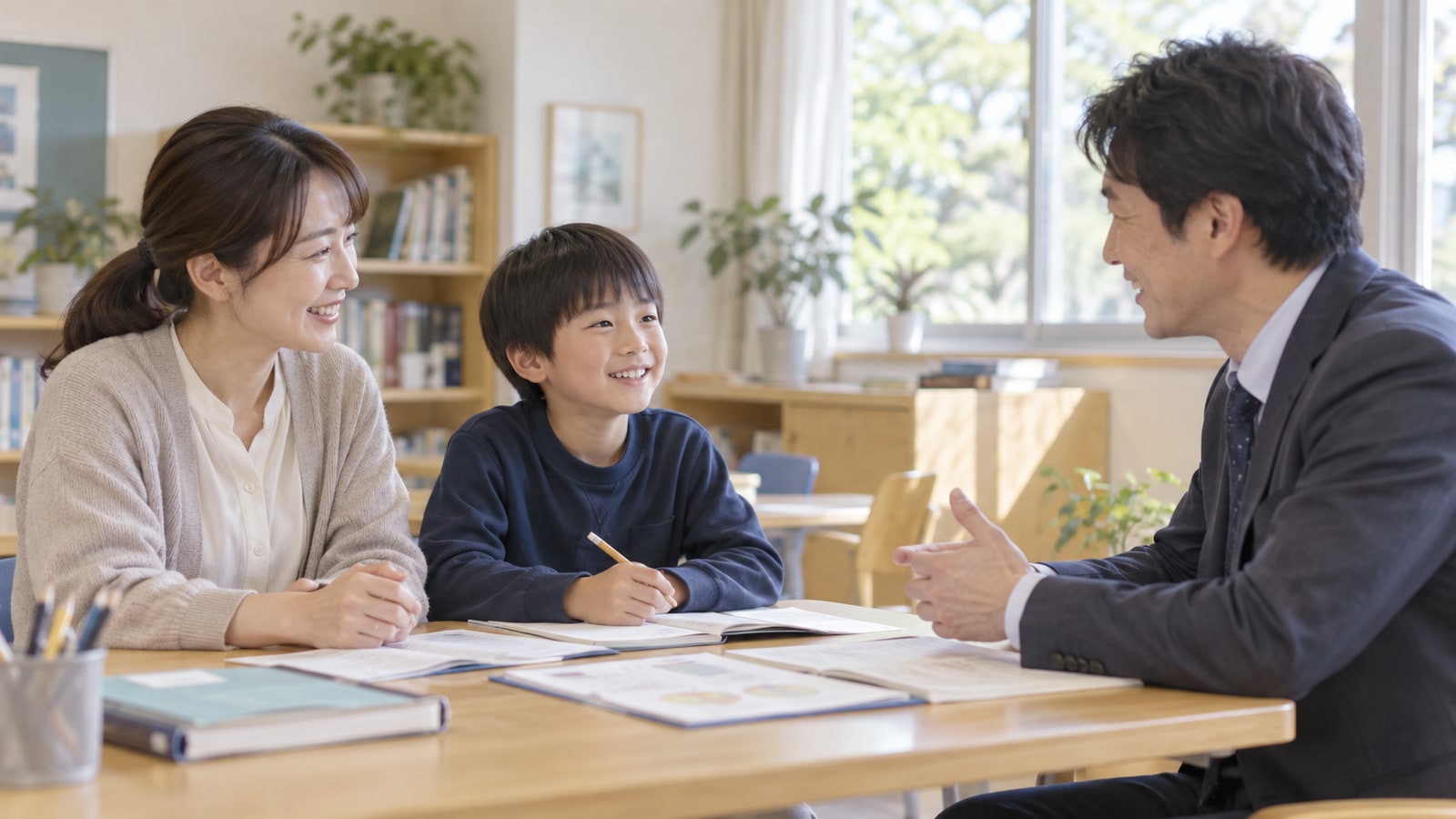 自然の中で子どもが観察とスケッチをするイメージ