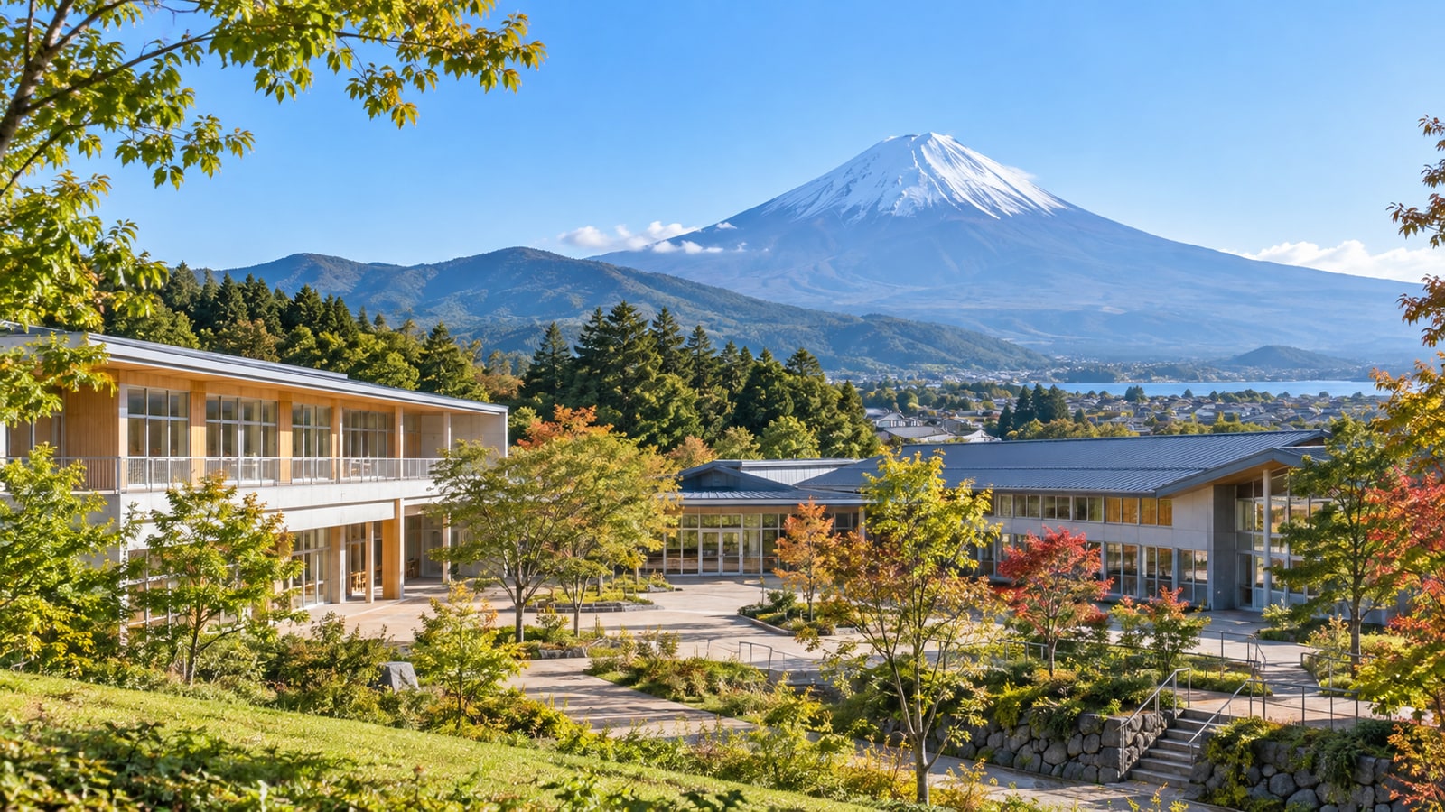 保護者と子どもが学校について相談するイメージ